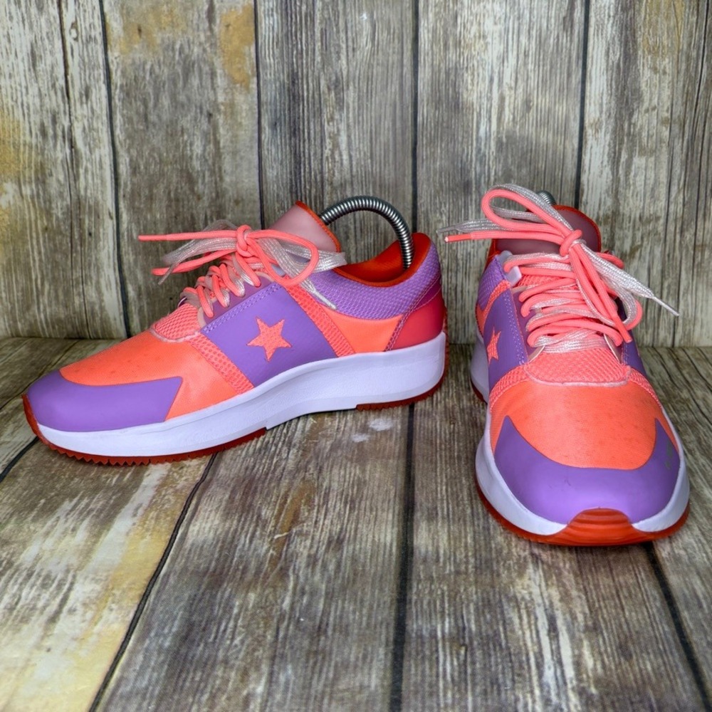 Converse Run Star Ox Sneaker Maximalist Bright Orange Purple Athletic Unisex W/8